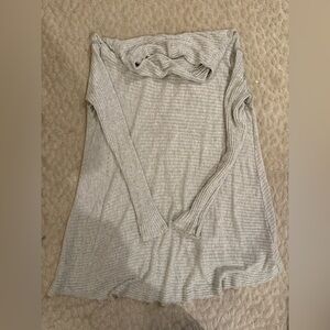 FP we the free open back distressed sweater size small